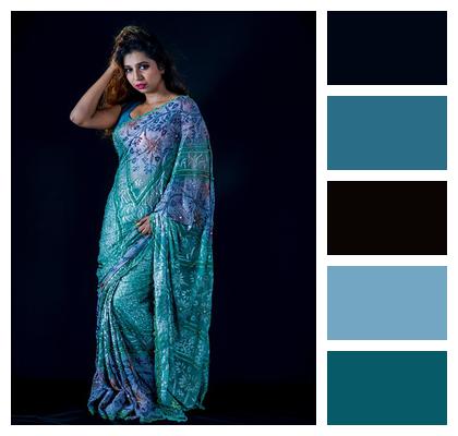Saree Sari Model Traditional Image