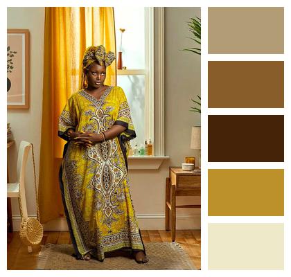 Native Dress Elegant Fashion Attractive Image