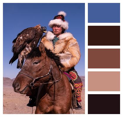 Mongolia Mongolia Eagle Hunter Mongolia Image