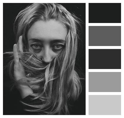 Monochrome Face Body Studio Image
