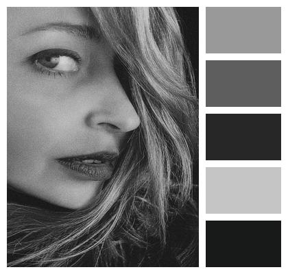 Monochrome Face Retro Beautiful Image