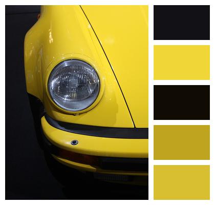 Yellow Porsche Car Image