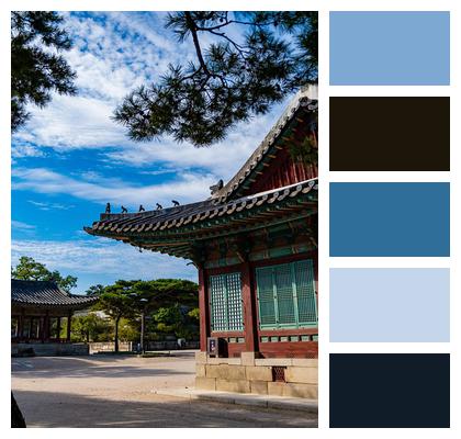 Republic Of Korea Hanok Palace Korea Image