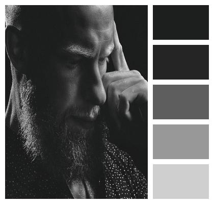 Beautiful Man Look Portrait Image