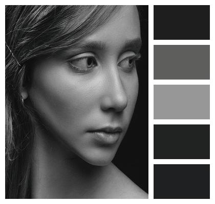 Monochrome Portrait Studio Look Image
