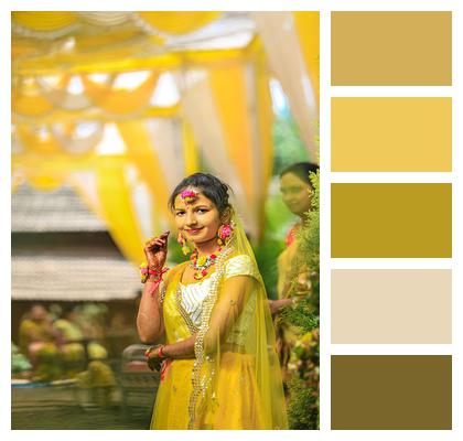 Haldi Wedding Indian Image