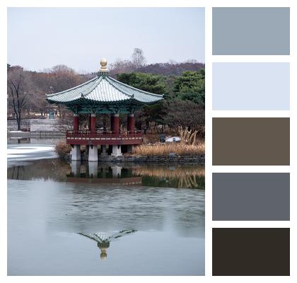 Hanok River Pagoda Image