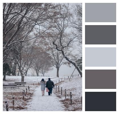 Park Landscape Snow Image