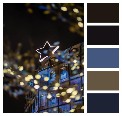 Bokeh Night View Ornament Building Image