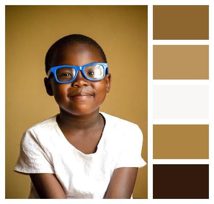 Happiness Smile Glasses Children Image