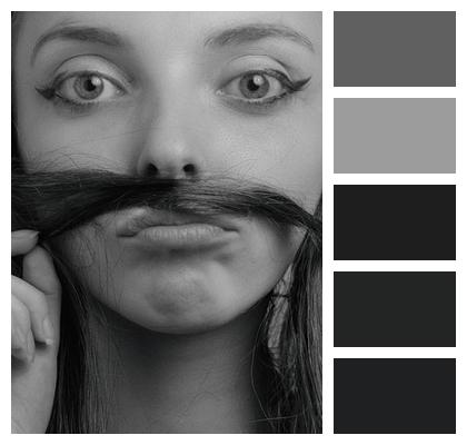Studio Black And White Girl Beautiful Image
