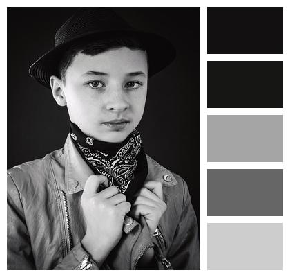 Pose Kids Portrait Classic Style Image