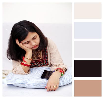 Expression Indian Girl Tired Woman Image
