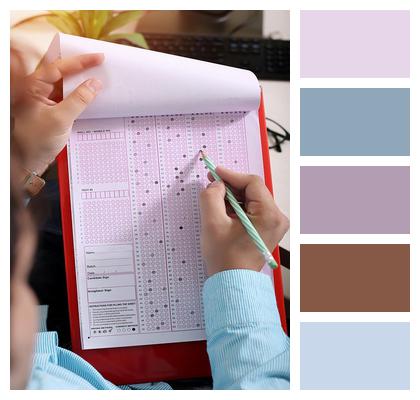 Test Paper Test Paper Test Paper Filling Sheet Image