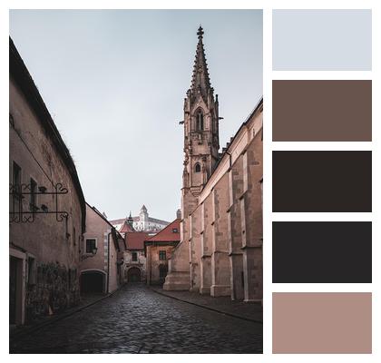 Street View Rainy Bratislava Alone Image