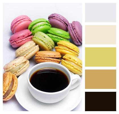 Cup Coffee Macarons Image