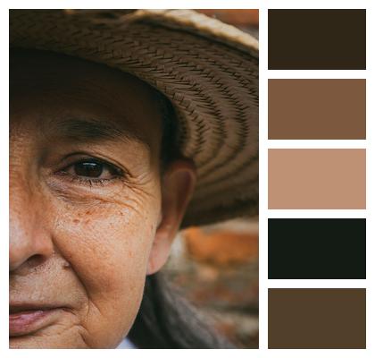 Elderly Traditional Person Wrinkles Image