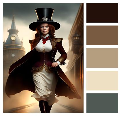 Steampunk Fantasy Storytelling Woman Image