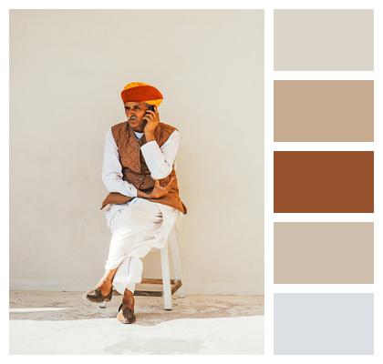 Traditional Wear Portrait Indian India Image
