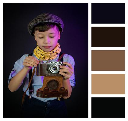 50S Tweed Cap Vintage Kids Study Image