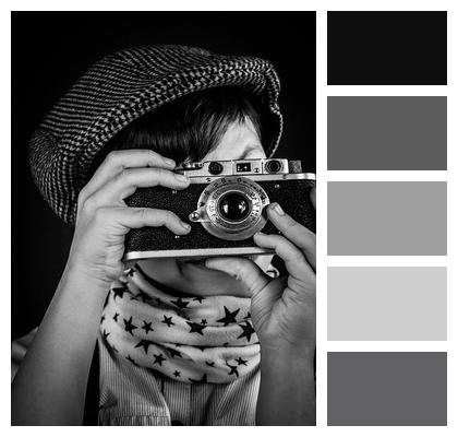 Boy With A Camera Shirt Style 50S Image