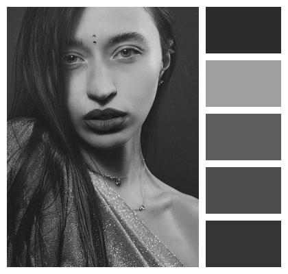 Body Face Monochrome Girl Image