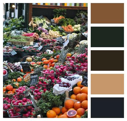 Market Vegetables Fruits Image