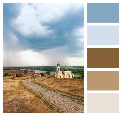 Ukraine Fortress Castle Complex Historical Image