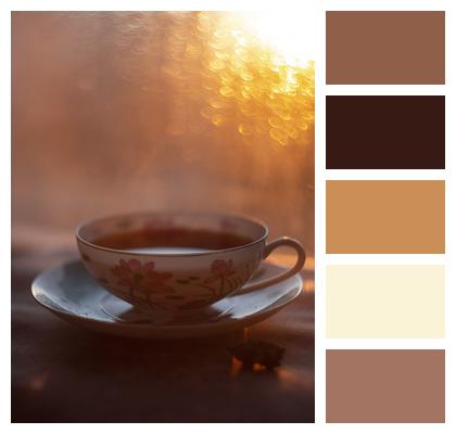 Sunset Tea Cup Image