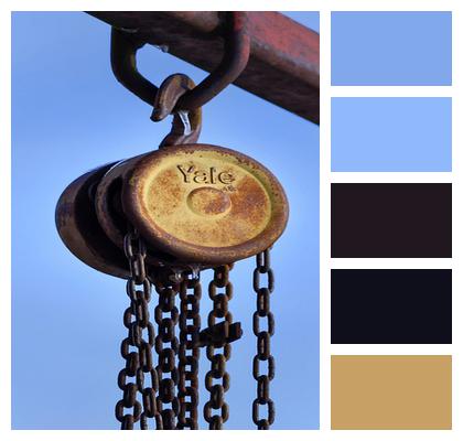 Industry Blue Sky Red Chain Image