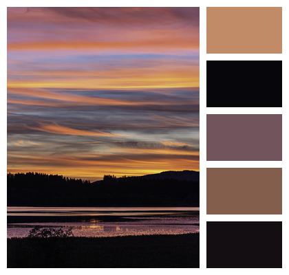 Sunset Lake Nature Image