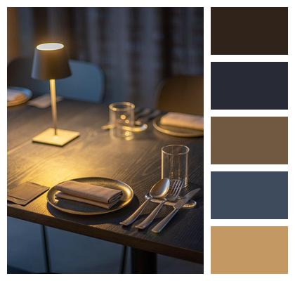 Glass Light Spoon Dining Table Image