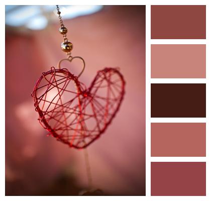 Saint Valentines Day Furniture Necklace Heart Image
