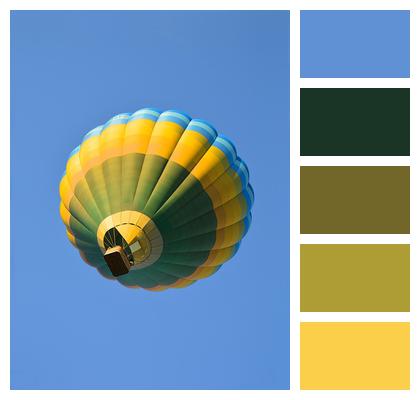Balloon Colorful Plane Multicoloured Image