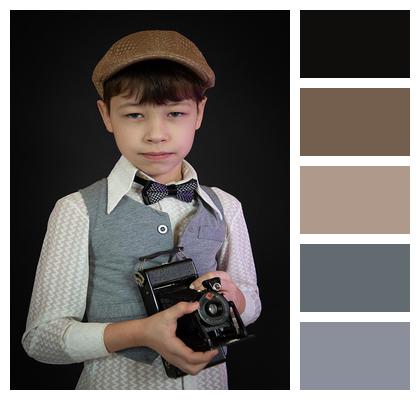 Vest Boy Dream Vintage Camera Image