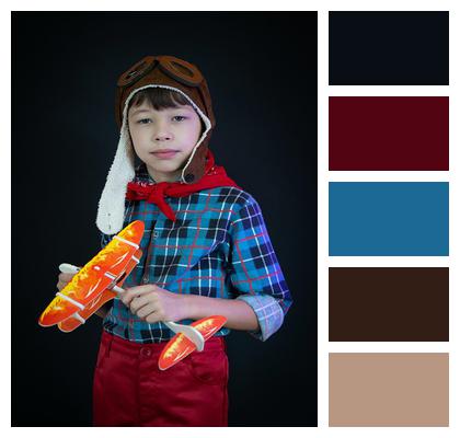 To Fly Portrait Boy Pilot Image