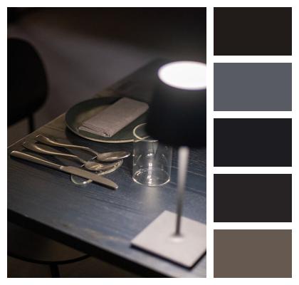 Dining Table Spoon Restaurant Chair Image
