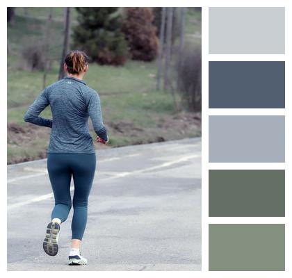 Running Athletic Woman Image