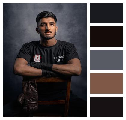 Portrait Male Chair Young Image