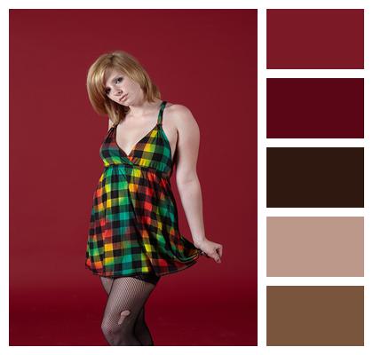 Stockings Cleavage Trendy Feminine Image