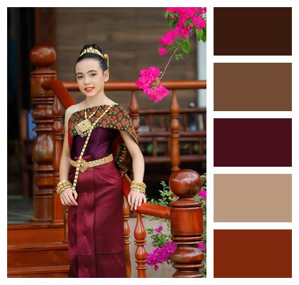 Dress Traditional Costume Woman Portrait Image