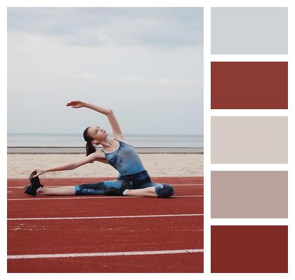 Run Running Track Young Woman Run Image
