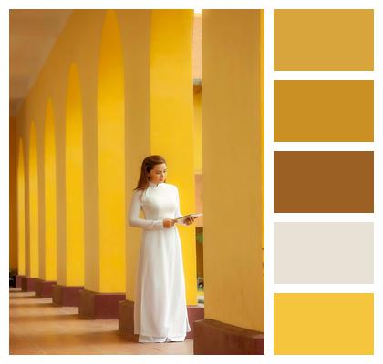 Chau Van Liem Ao Dai For Schoolgirls The Old School Love Image