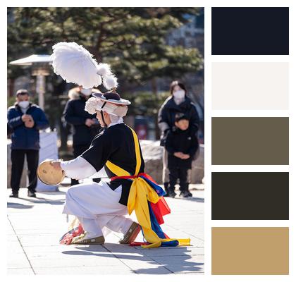 Instrument Korean Pungmul Traditional Image