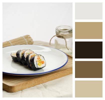 Rice Kimbab Korean Roll Image