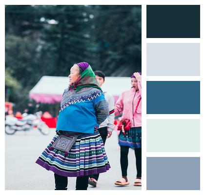 People Lifestyle Shopping Market Old Woman Image