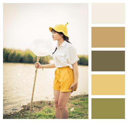 Girl Model Concept Outdoor Image