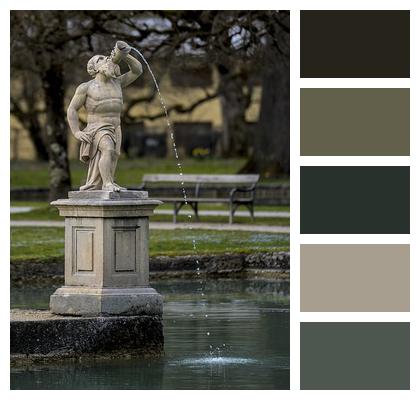 Salzburg Pond Water Statue Image