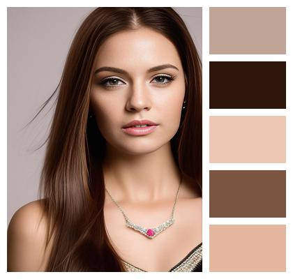 Model Woman Fashion Hairstyle Image