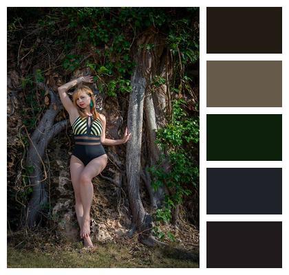 Caribs Jungle Model Rocks Image